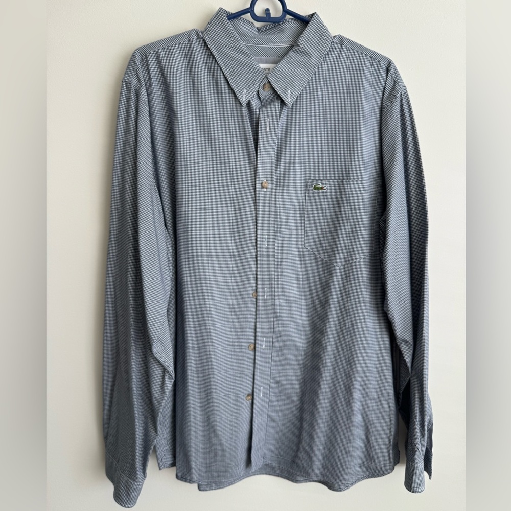 LACOSTE long sleeve button down shirt.